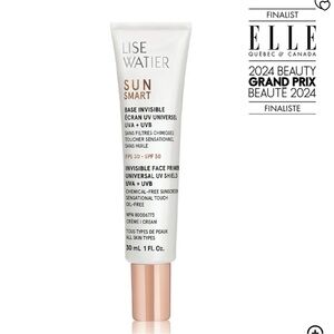 BNWT Lise Watier Sun Smart Invisible Primer SPF 30 – 60ml Full Size!